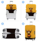 Highland Cow Luggage Cover Washable Suitcase Protector Anti (Highland Cow / M(24-26inch suitcase))