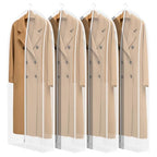 Leather Jacket Coat Storage Bags Dress Bags for Gowns Long 60 in (60"-4pack)