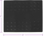 Colortrak Heat-Resistant Styling Station Mat, Silicone Mat Prevents Work Surfaces from Heat Damage of Styling Tools, Prevent Tool from Falling or Slipping, Black, 9 x 11 inches