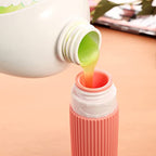 Travel Bottles for Toiletries (3 Ounces / Rose Pink)