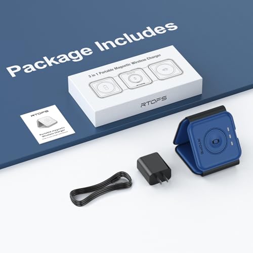 3 in 1 Wireless Charging Station for Apple (deep blue)