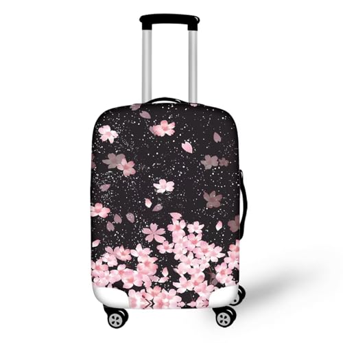 Cherry Blossom Luggage Covers Protector Elastic Trolley Baggage Case Fit 22 (M(for 22-25 inch luggage) / Cherry Blossom)