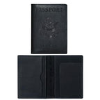 Leather Passport Holder (Black / Usa Great Seal)