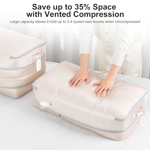 Comforter Storage Bag (2 Packs / Beige)