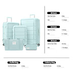 G Series Luggage set 5pcs (Pale Green / 5-Piece Set)