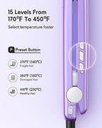 Pro Flat Iron Hair Straightener (1 inch / Purple)