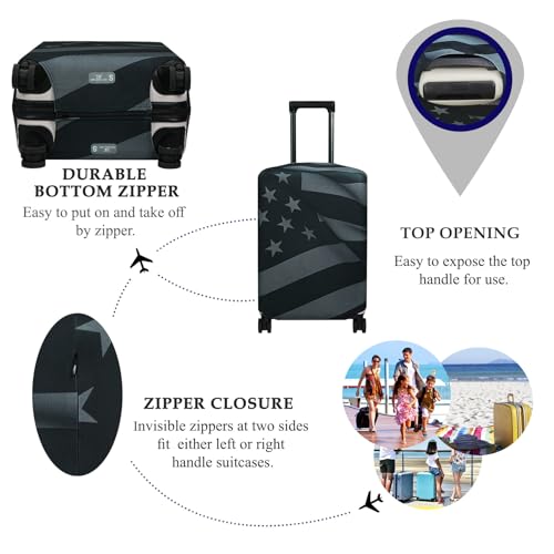 Travel Luggage Cover Fits 27 (L / Flag)