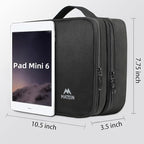 Electronics Organizer Travel Case (Antique Black / Medium)