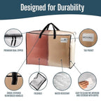 Heavy Duty Moving Bags (Clear / 27 Gallon-4 Pack)