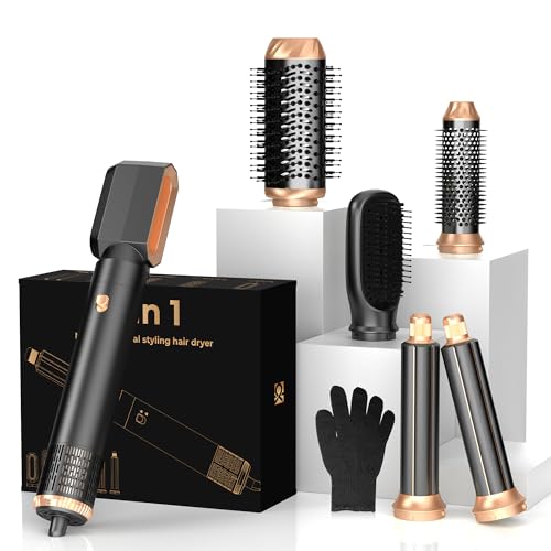 6 in ONE Hair Dryer Brush (Black)