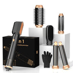 6 in ONE Hair Dryer Brush (Black)