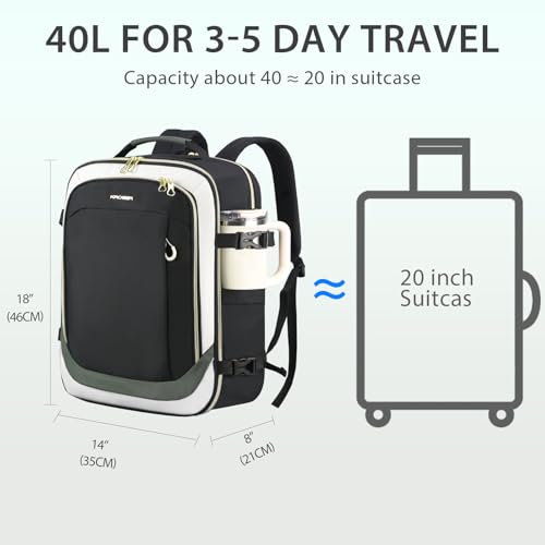 Laptop Backpack Computer Backpack 17 Inch Men (17.3 Inch / Beige/Black/Army Green)