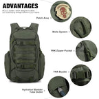 Tactical Molle Backpack for Men (Army Green)
