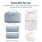 Travel Makeup Bag Cosmetic Bags for Women (H-4-Blue)