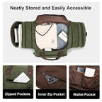 Large Canvas Duffle Bag for Travel (olive / 55L)