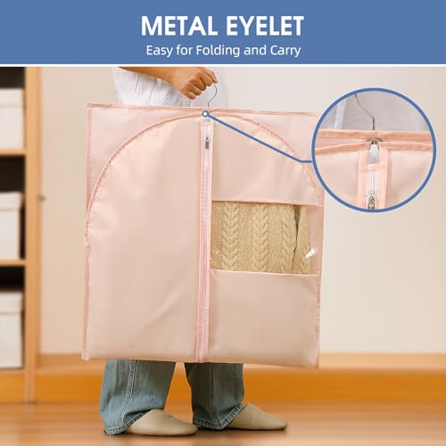 Dress Bags for Gowns (65" - 2 Pack / Pink)