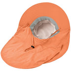 Sun Hat for Men Women with Neck Flap (6 3/4-6 7/8 / 1pack-style2-orange (With Face Cover))