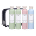 Plastic Leak Proof Travel Bottles for Toiletries (Blue+Pink+Green / 8.8 oz)