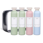 Plastic Leak Proof Travel Bottles for Toiletries (Blue+Pink+Green / 8.8 oz)