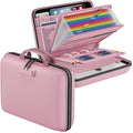Fireproof File Organizer with Lock (15.5" x 11.5" x 3"(colorful) / Pink)