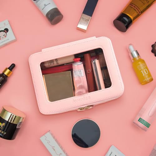 Clear Makeup Bag Set (Pink / Compact Duo)