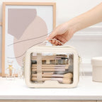 Clear Makeup Bag (Cream / 2-layer)