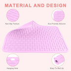 Oversize Silicone Heat Resistant Mat for Hair Tools (Purple)