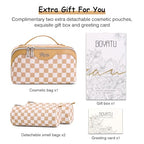 Travel Makeup Bag Organizer Cosmetic Bag (07-B-Apricot)