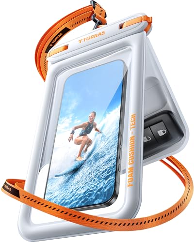 IP68 Waterproof Phone Pouch Floating with Double Space 7.0" (White)