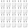 20 Pack European Plug Adapter (20 Pack White)