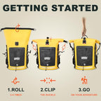 Waterproof Backpack Dry Bag 35L (Yellow / 85L)