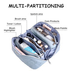 Travel Makeup Bag Cosmetic Bags for Women (H-4-Blue)