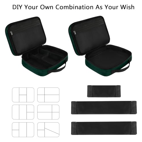 Electronics Travel Organizer (Dark Green / Medium)