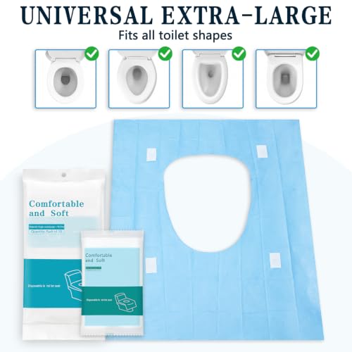 20 Pack Toilet Seat Covers Disposable (Blue)