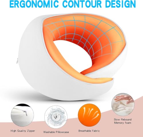 Adjustable Memory Foam White U (White)