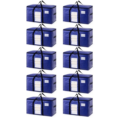 10 Pack Dark Blue XXL Moving Bags (Dark Blue / 10 Large)