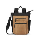 Soleil Anti Theft Convertible Backpack Tote (Brown Sand)