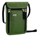 Travel Pouch Neck Wallet Family Passport Holder Organizer Case with RFID Blocking (6x7.5In / Green)