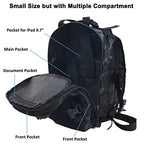 Tactical Sling Bag Backpack for Men (Black & Blue)