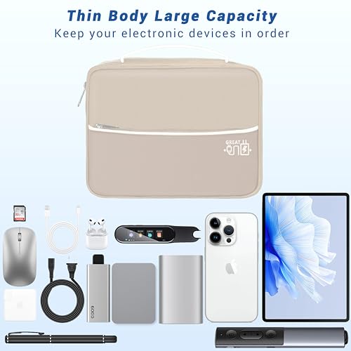 Electronics Organizer (One Size / E1-Three Layer-Beige)