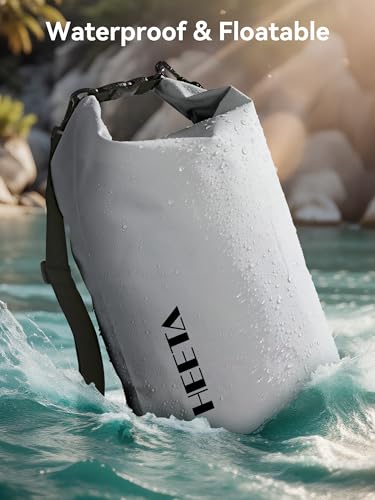 Waterproof Dry Bag Backpack with Emergency Whistle (5L / Light Grey)