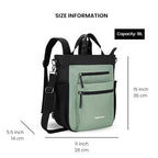 Soleil Anti Theft Convertible Backpack Tote (Green Aloe Mist)