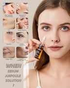 Anti Aging Serum with Hyaluronic Acid Vitamin C Serum Facial Serum Ampoules 0.35 oz 4 Kits 16 Vials (gift box)