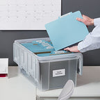 Hanging File Folder Box (Clear)