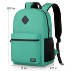 17 Inch School Backpack for Teens (17.3 inch / Green)