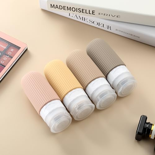 Travel Bottles for Toiletries (2 Ounces / Apricot)