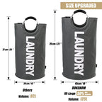 125L X Large Laundry Basket Bag (Dark Grey / 125L)