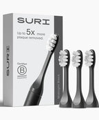 Recyclable Electric Toothbrush Heads (Midnight Black)