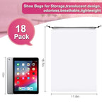 18 Pack Shoe Bags (White)