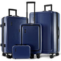 Hard Shell Luggage Sets with Spinner Wheels 4 Piece (4 Piece Set (20/24/28) / Navy)
